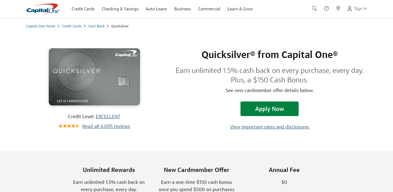 Capital One Quicksilver Credit Card 22 Review The Smart Investor