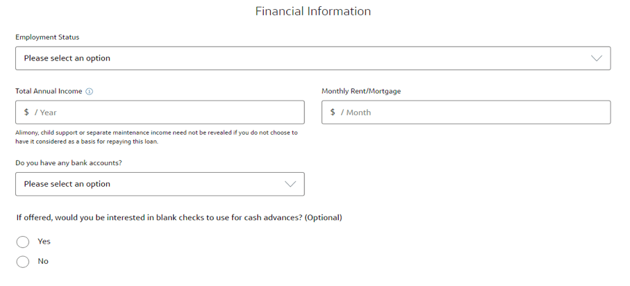 interest rate for cash advance