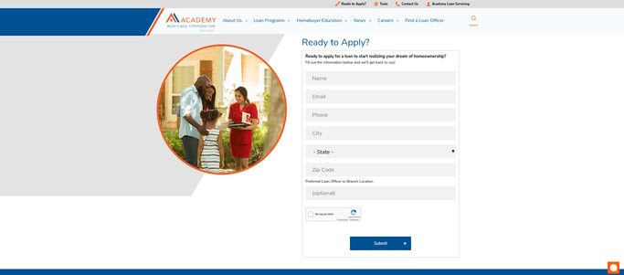 Academy mortgage application process - 2