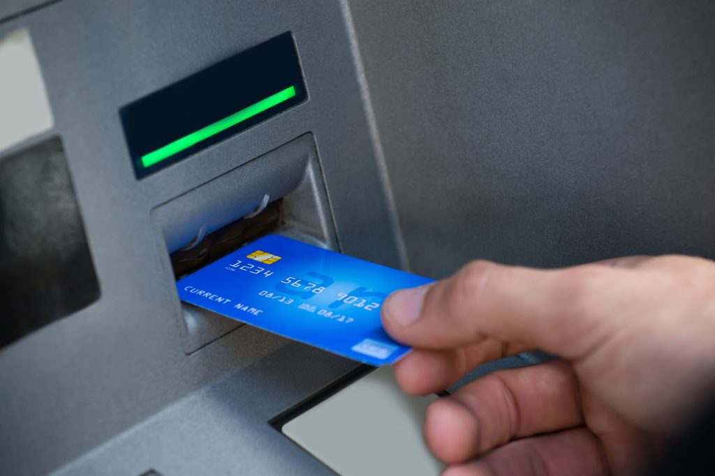 withdraw money with debit card from ATM