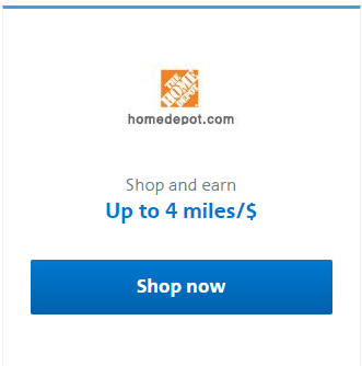 American Airlines eShopping: Home Depot