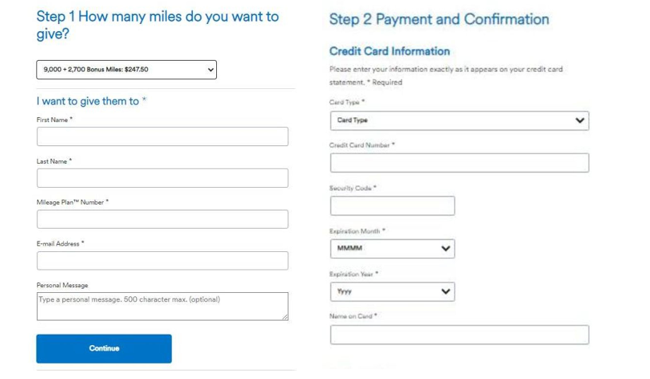 Giving or Transferring Alaska Airlines Miles