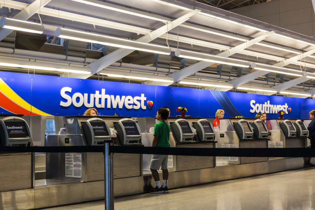 Southwest Airlines Check In desk