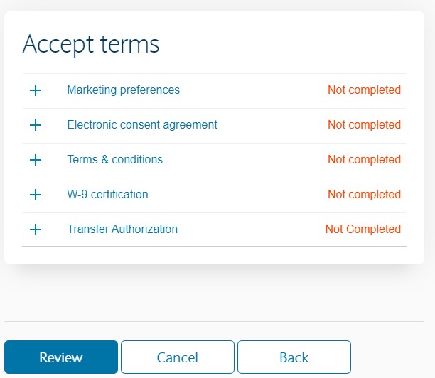 accept terms barclays application