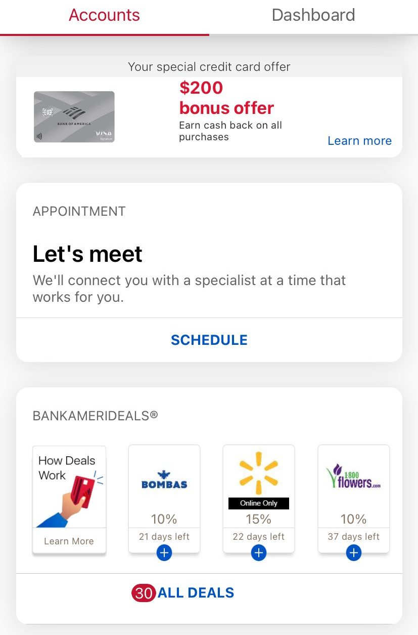 BofA set an appointment with specialist