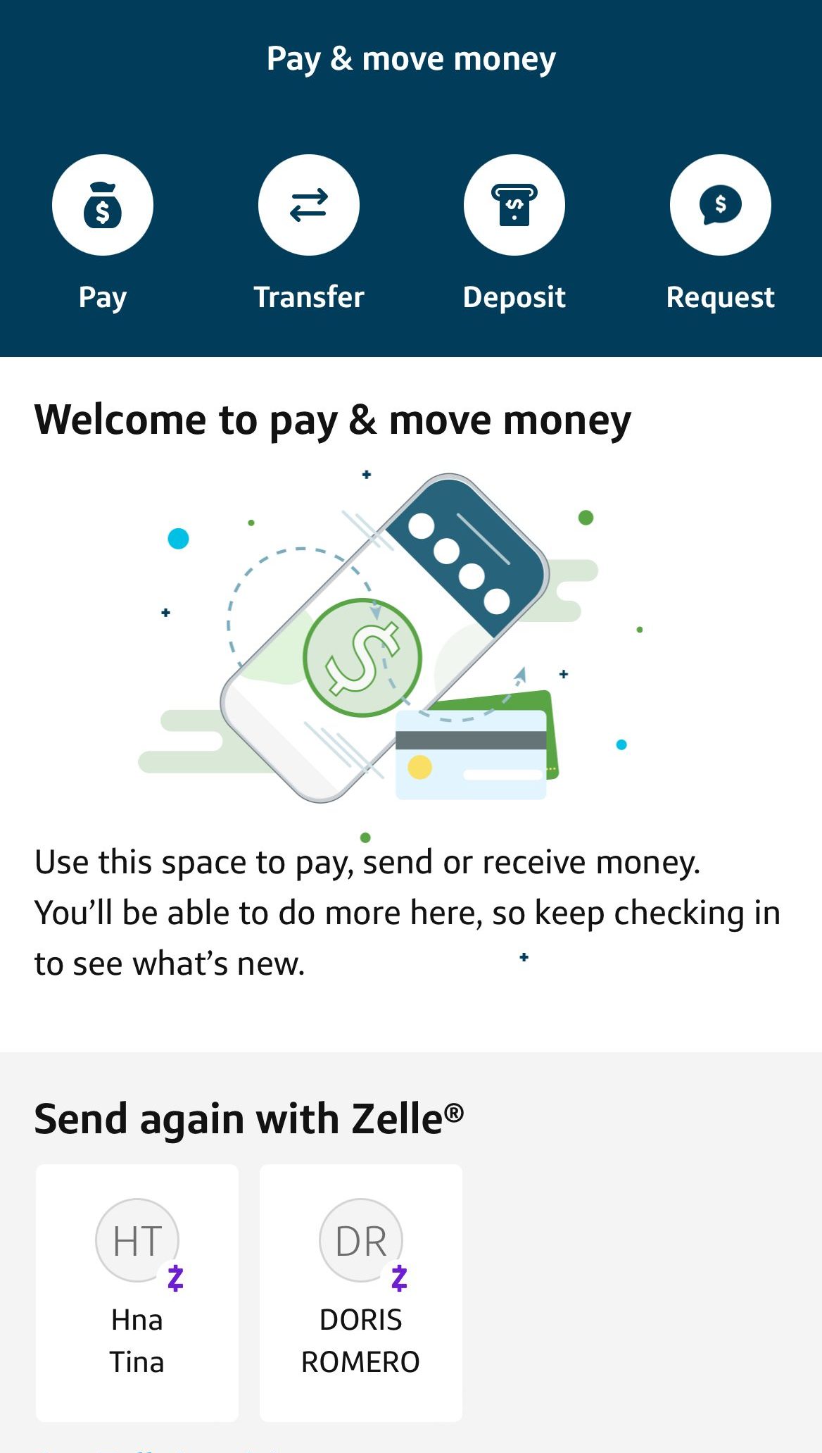 Capital One pay and move money