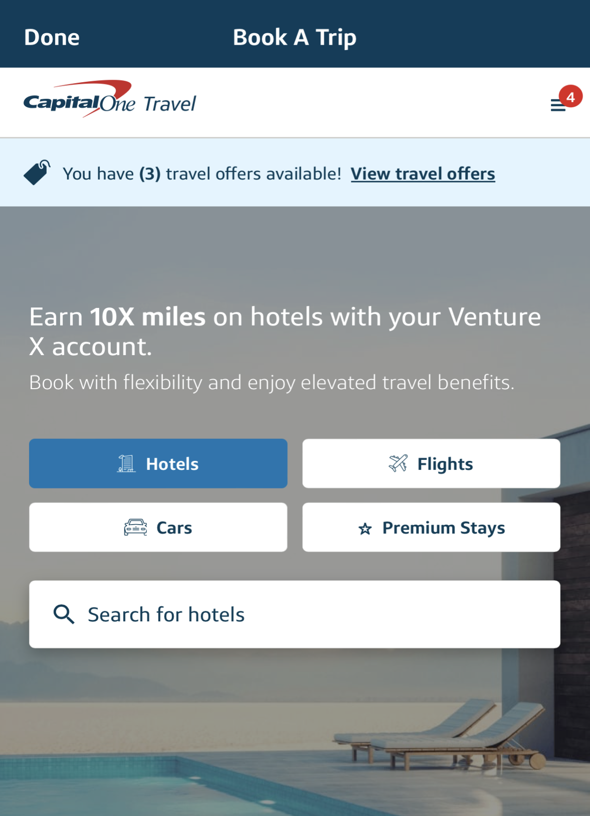 Capital One Travel Portal pay with miles