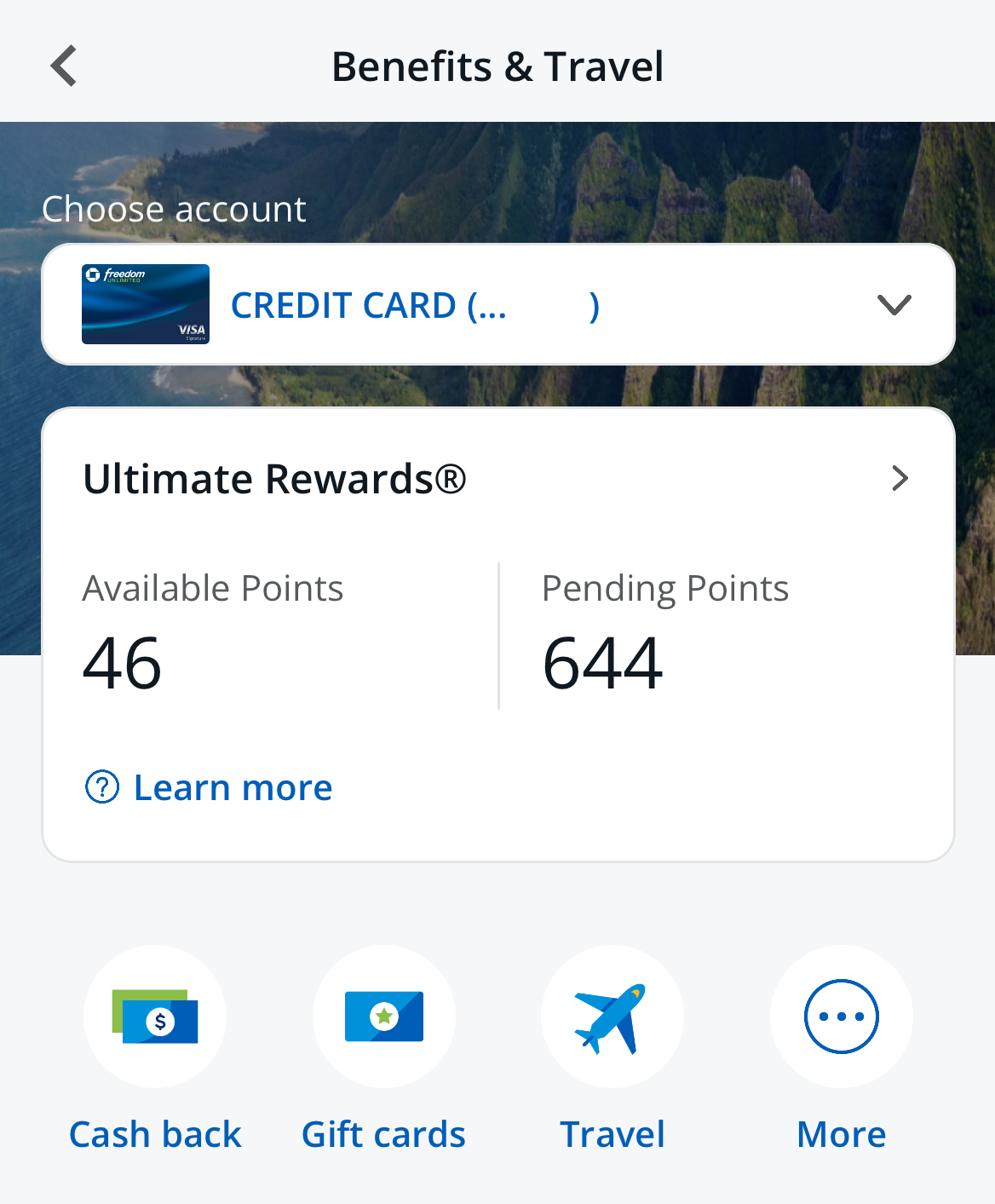 Redeeming points with Chase Freedom Unlimited