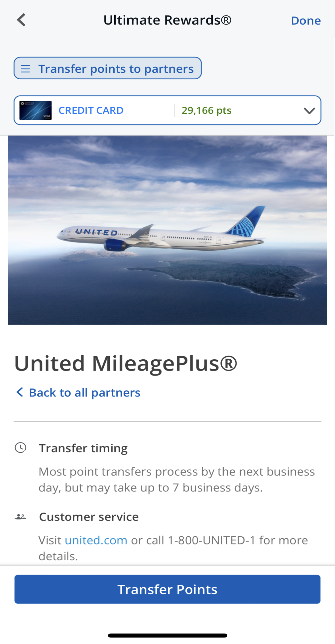 Transfer Points From Chase to United