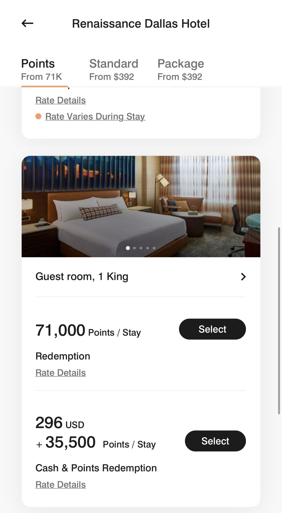 Use cash and points to book Marriot hotel stay
