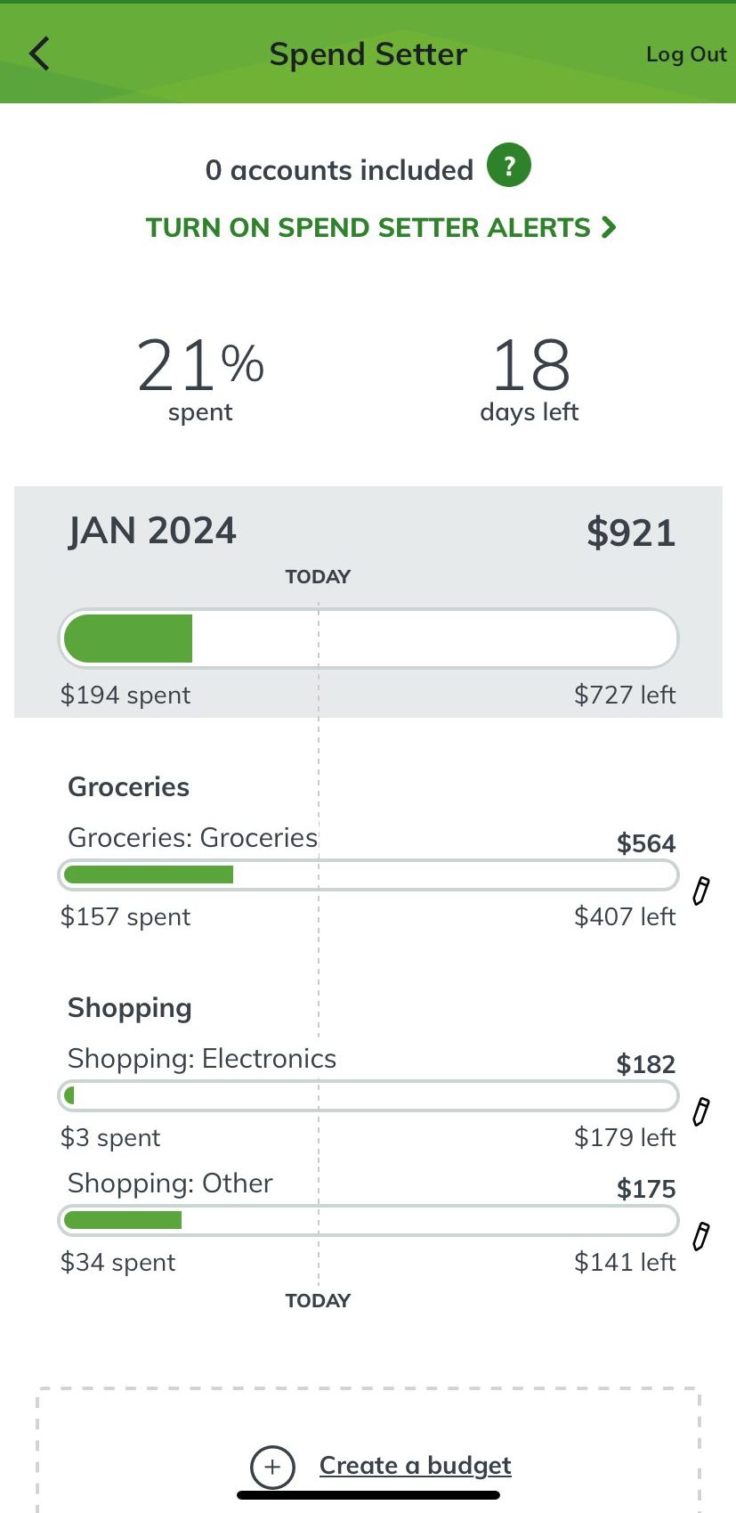 Huntington Bank SPEND SETTER