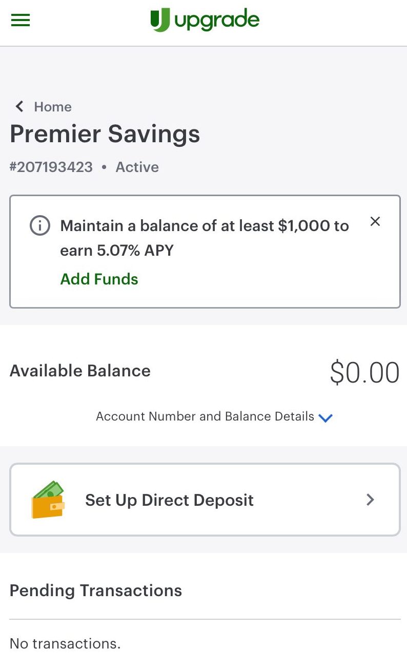 Upgrade Premier Savings Overview