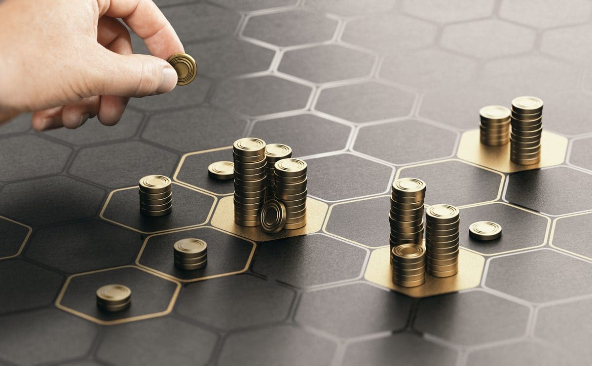 Conceptual illustration of strategic investment allocation