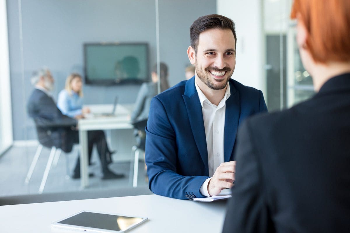 financial advisor meeting with a client