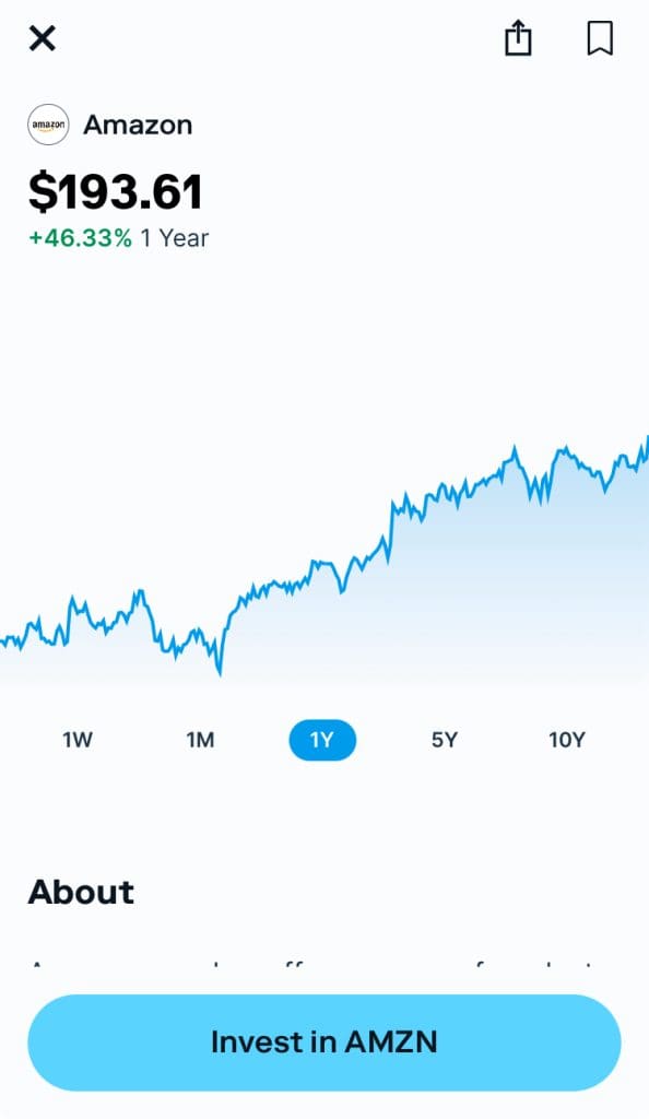 Invest in Amazon stock with Stash