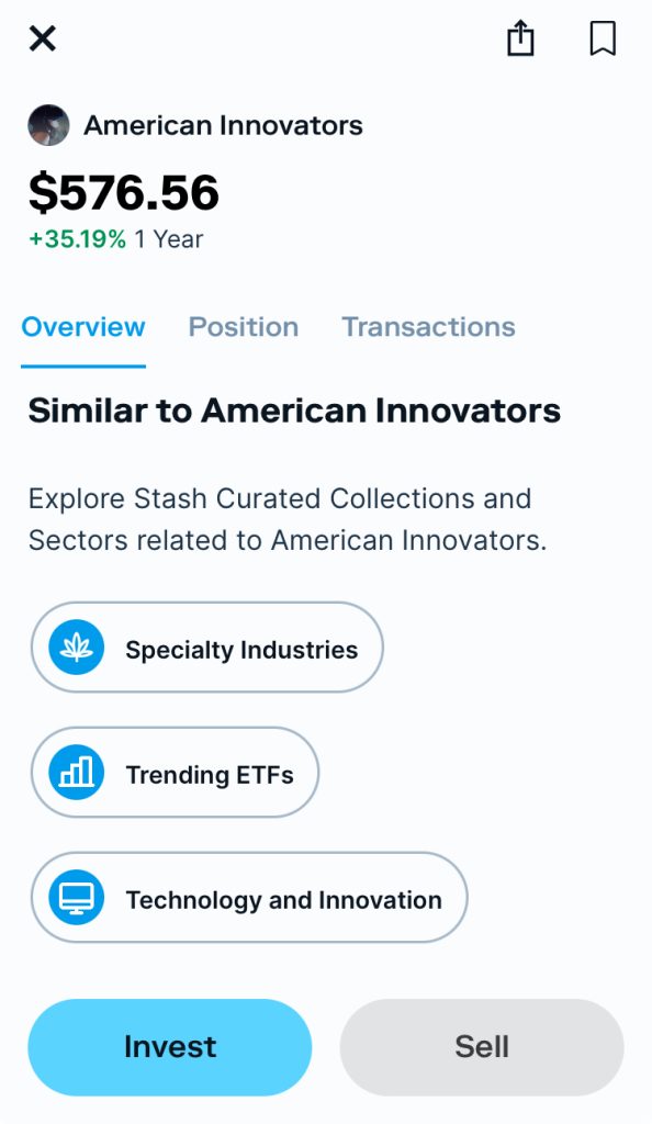 explore Etf sectors on Stash