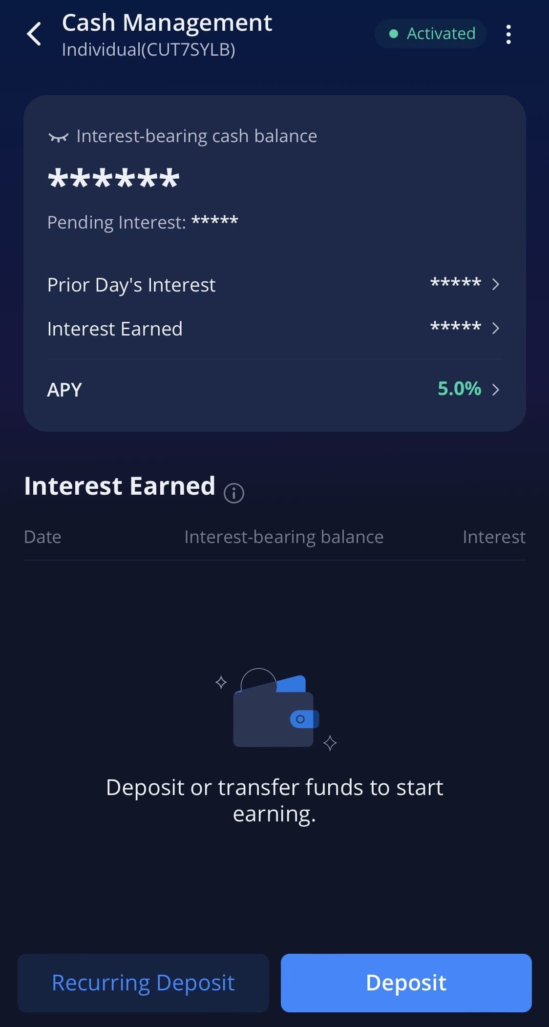 WeBull cash management