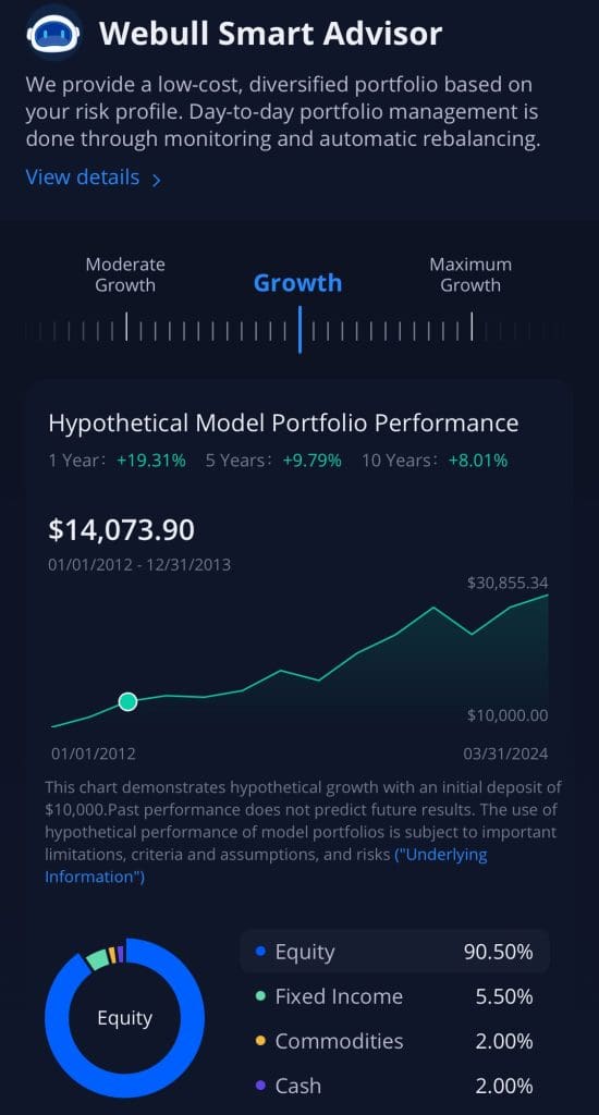 Webull smart advisor