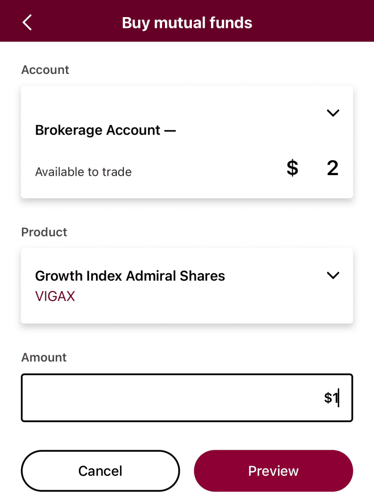 buy mutual funds on Vanguard