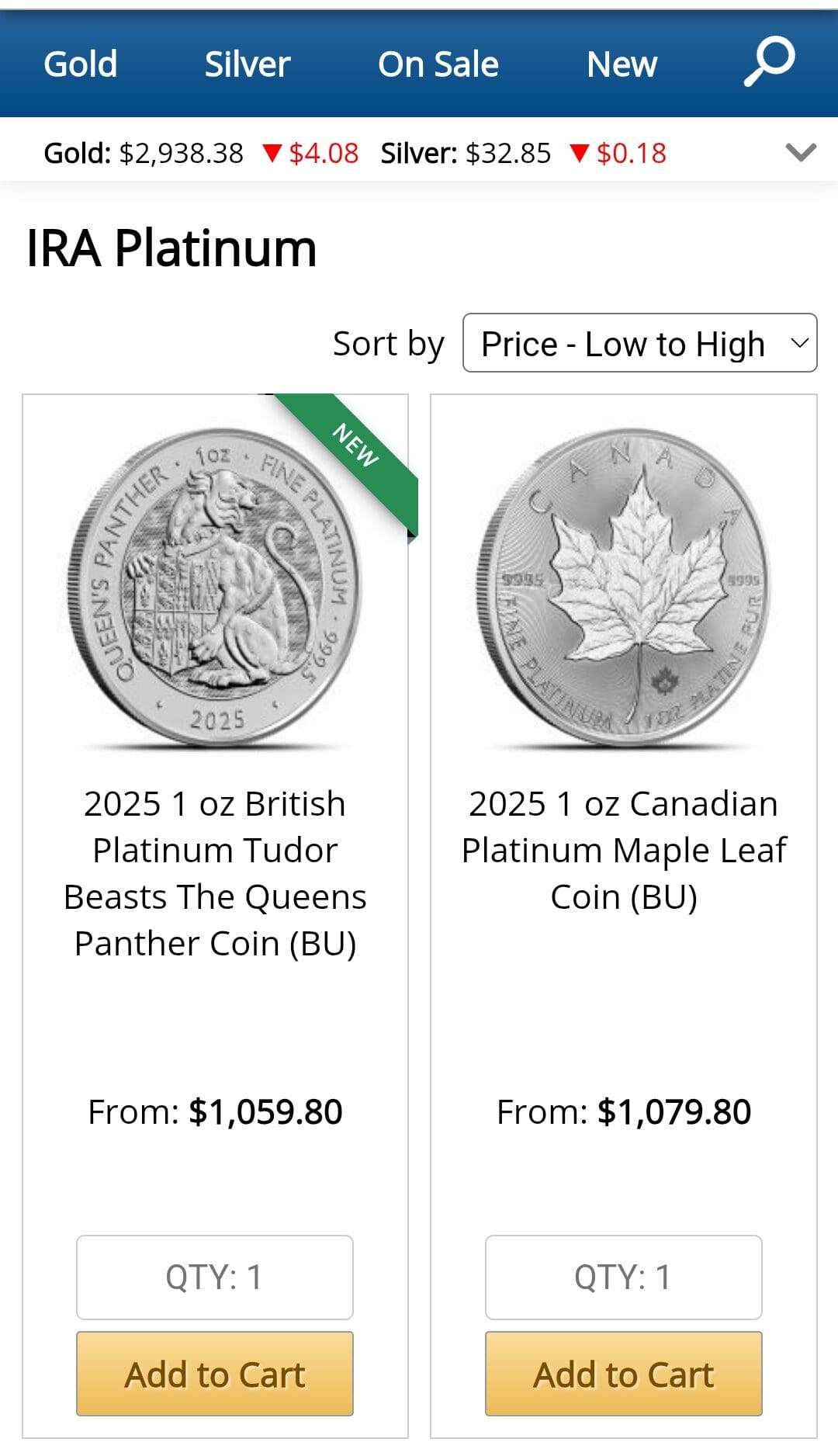 JM Bullion IRA Platinum