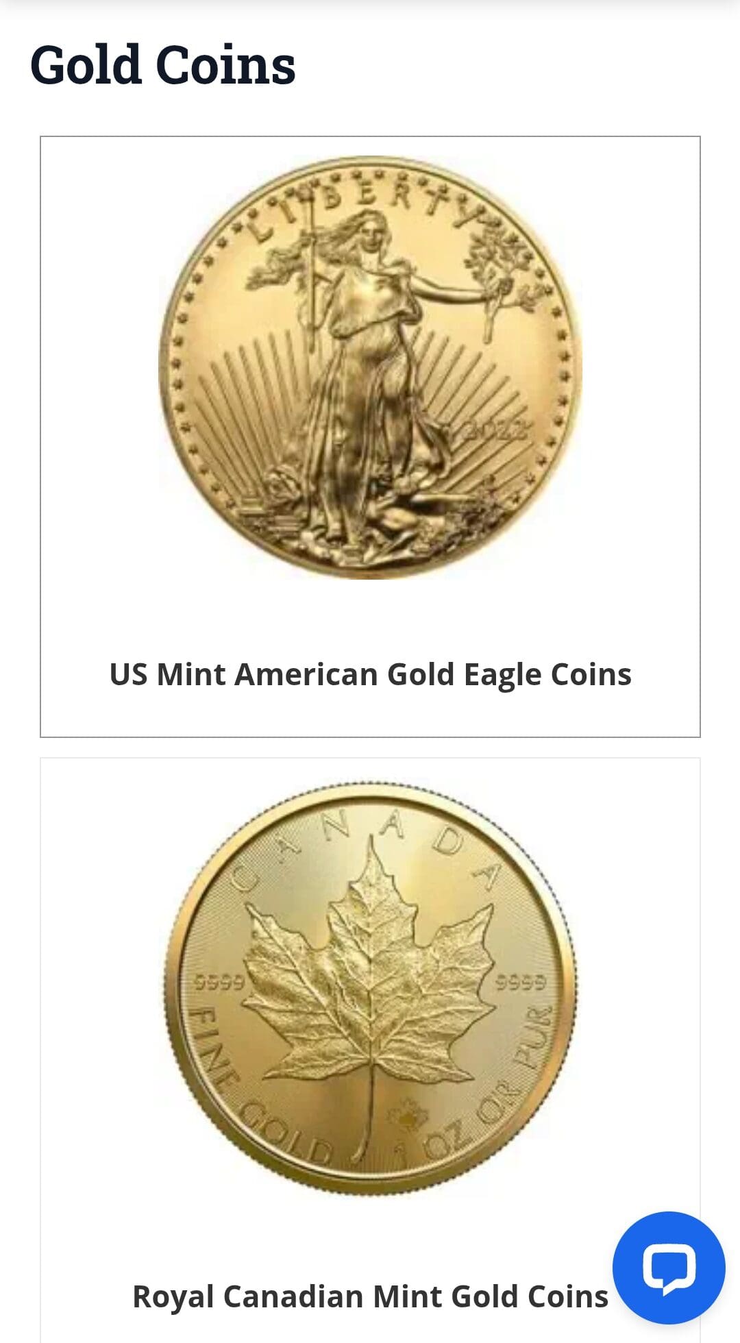 SD Bullion gold coins