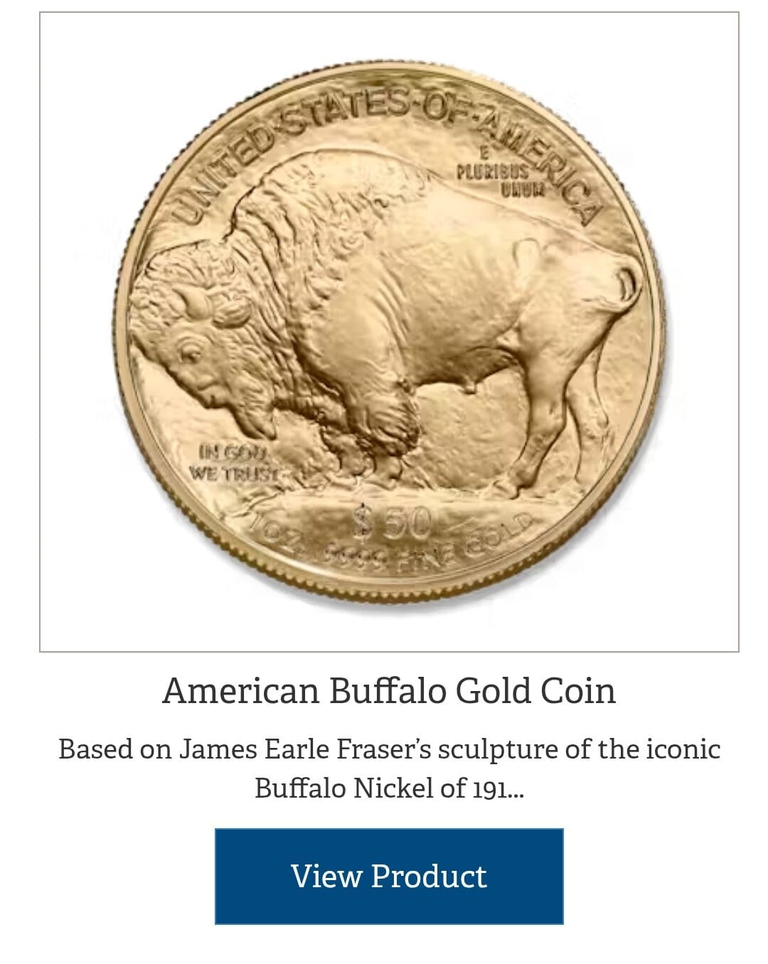 buy American Buffalo gold coin, Rosland Capital.