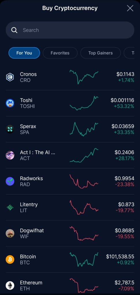buy cryptocurrencies, crypto.com
