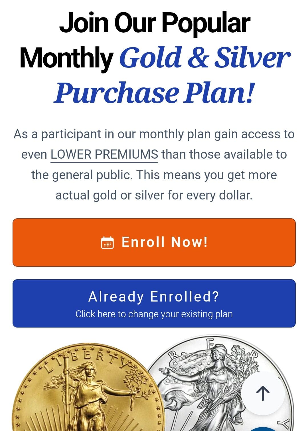 enroll to monthly purchase program, Money Metals Exchange