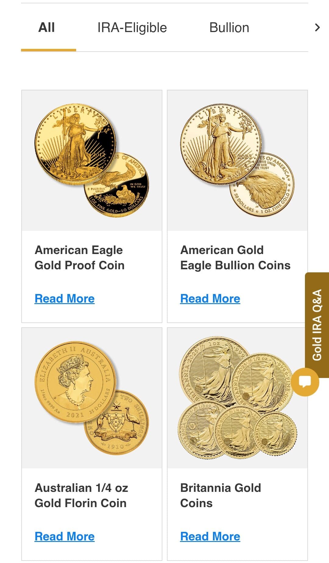 gold coins, Birch Gold