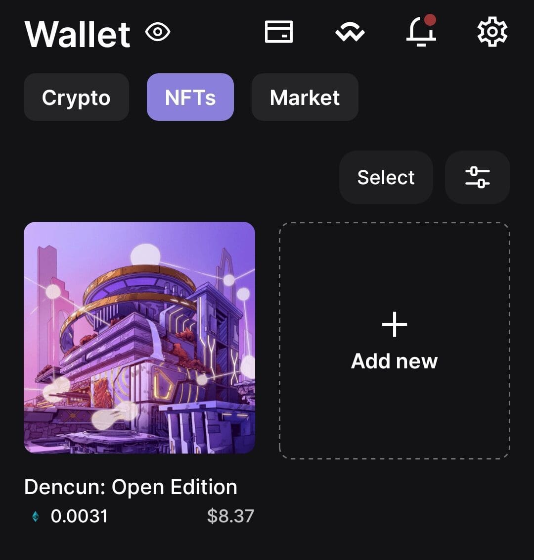 Ledger wallet NFTs