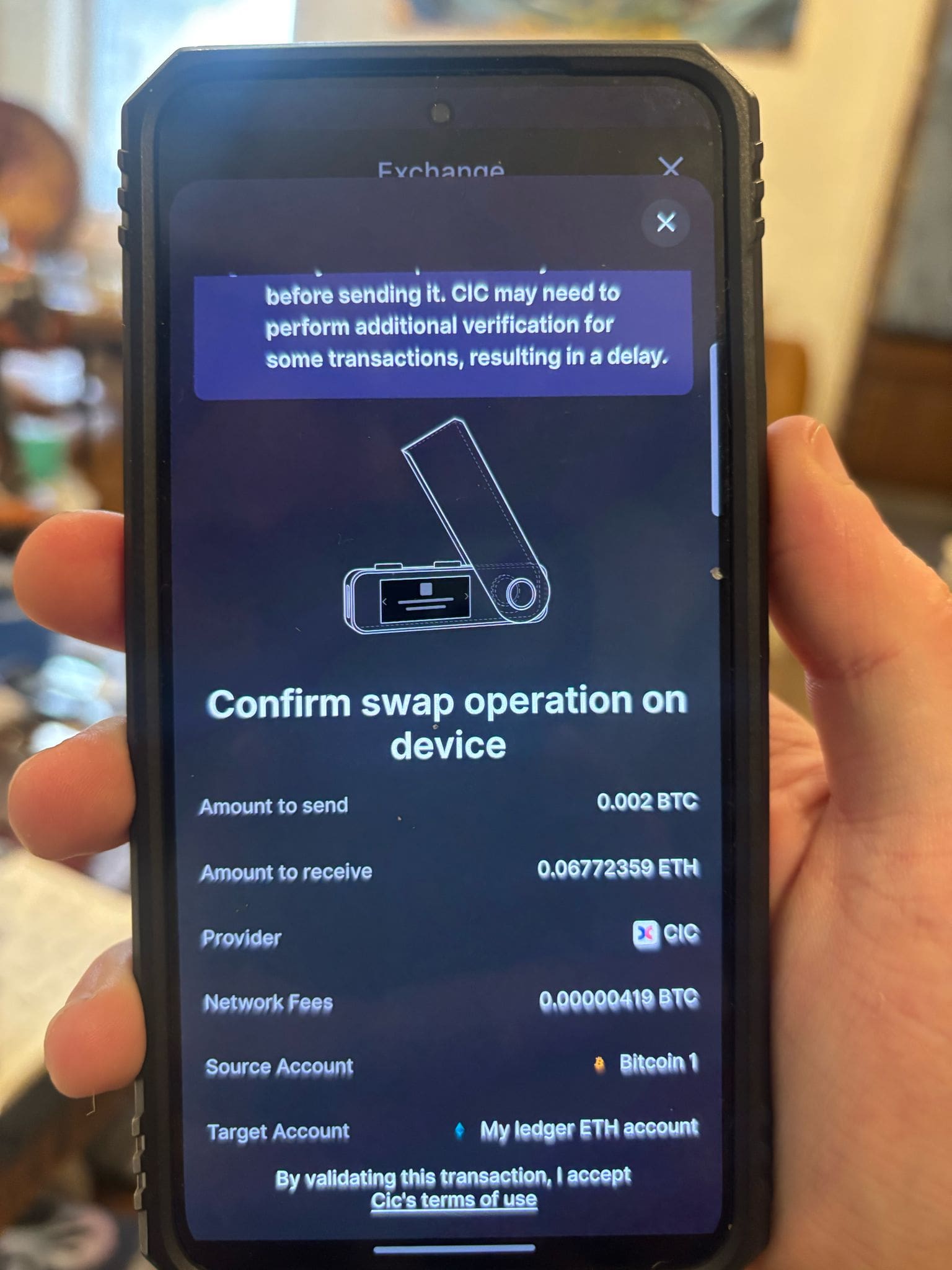 open Ledger app
