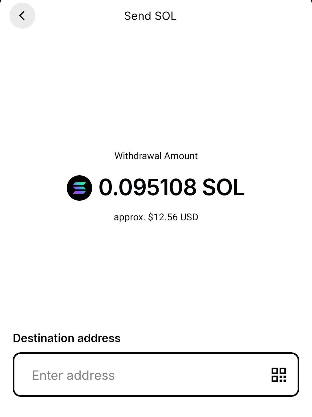 send crypto - choose destination address, Gemini exchange