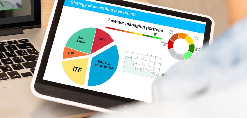 Investor managing portfolio