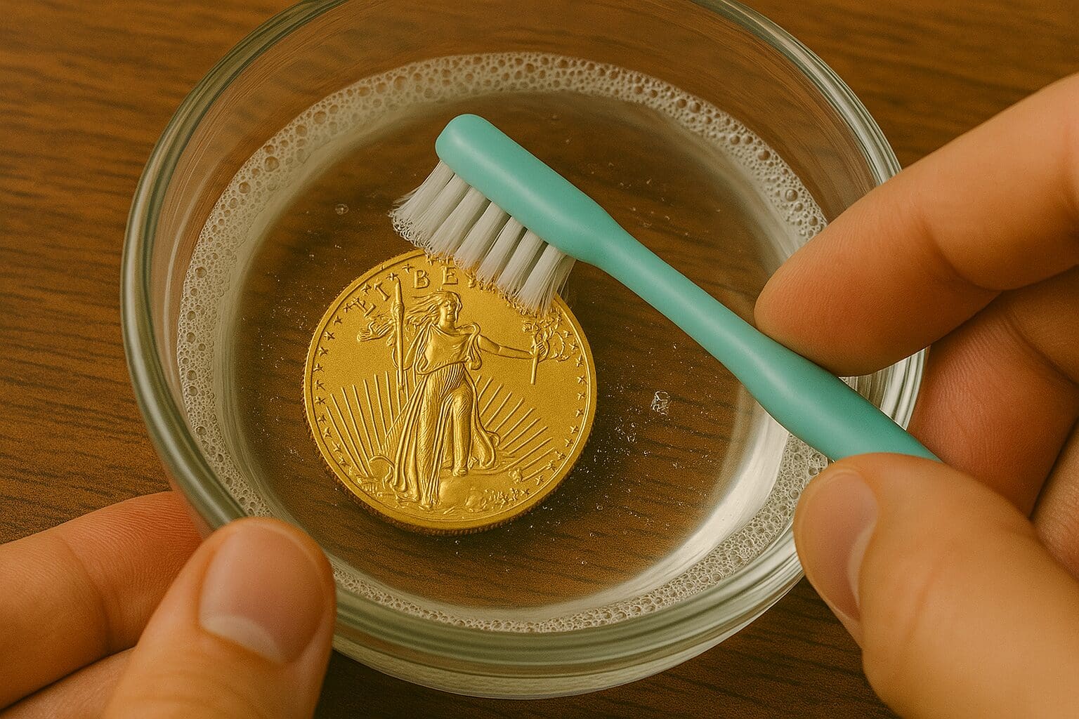 Safely Clean Gold Coins