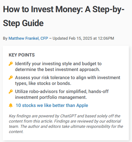 The Motley Fool How to Invest