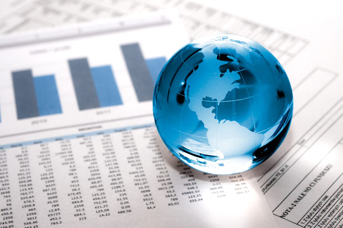 Financial report documents with charts illustrating standardized investment data analysis.